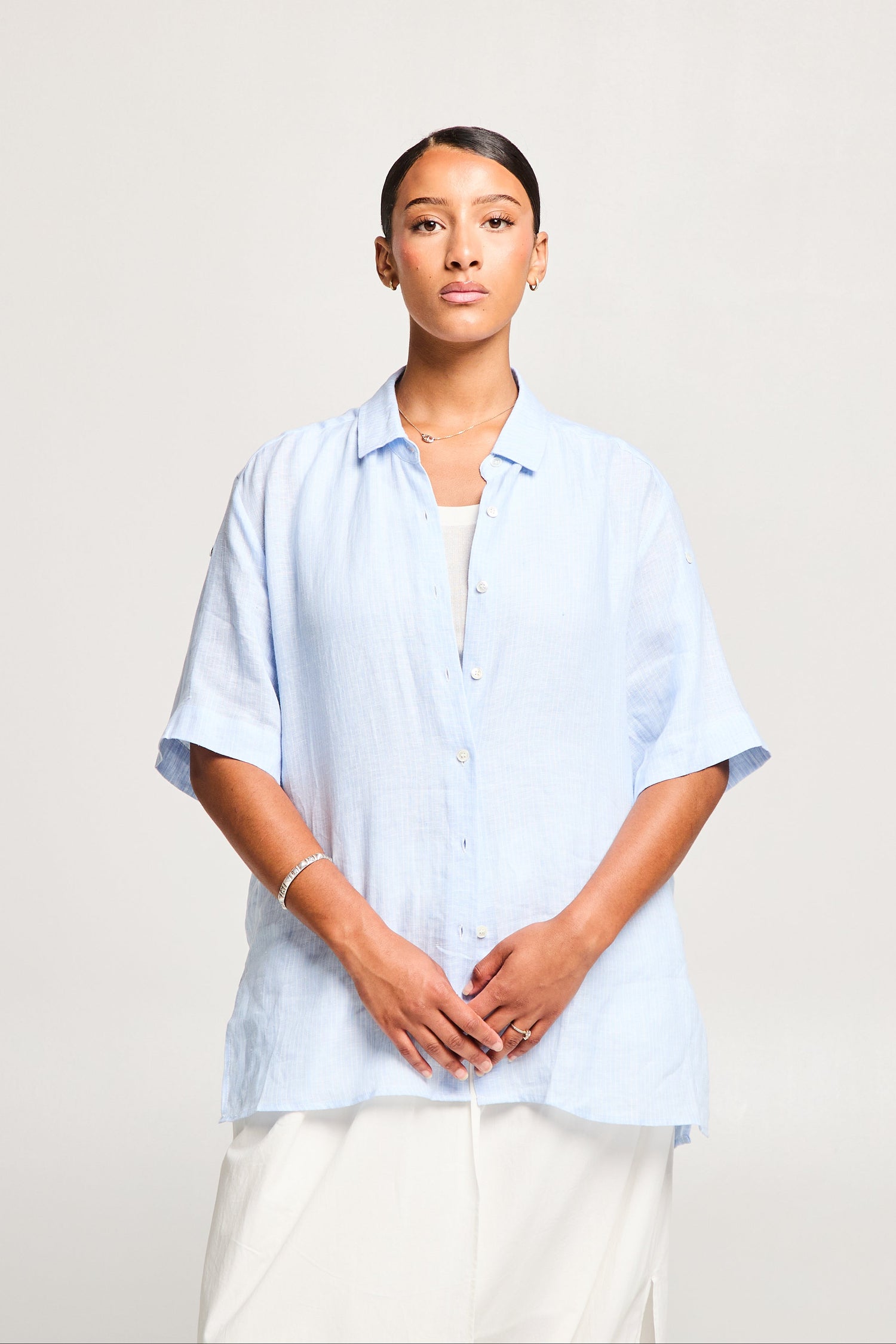 Chemise longue 100% lin