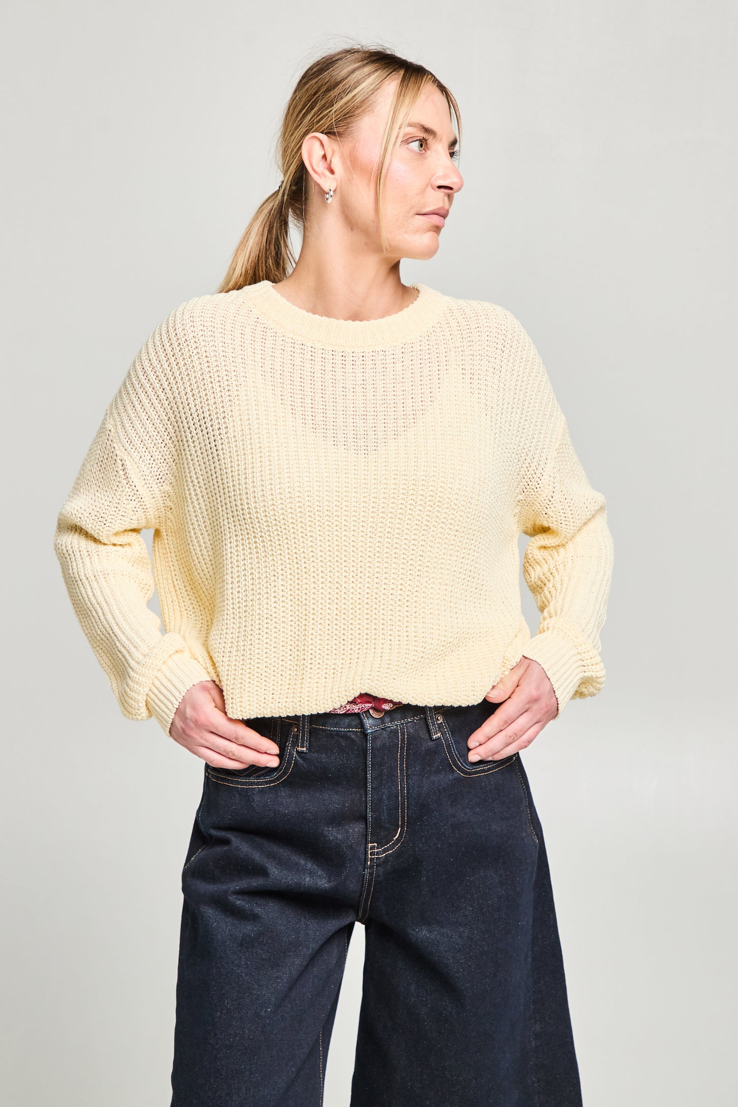 Maille ajourée washi coton et lyocell
