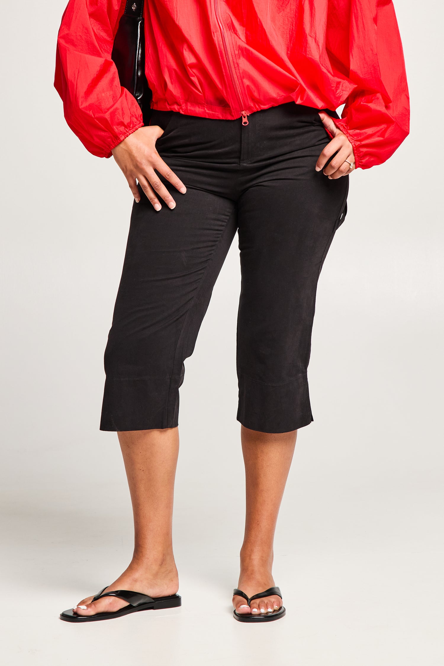 Pantalon capri 100% coton