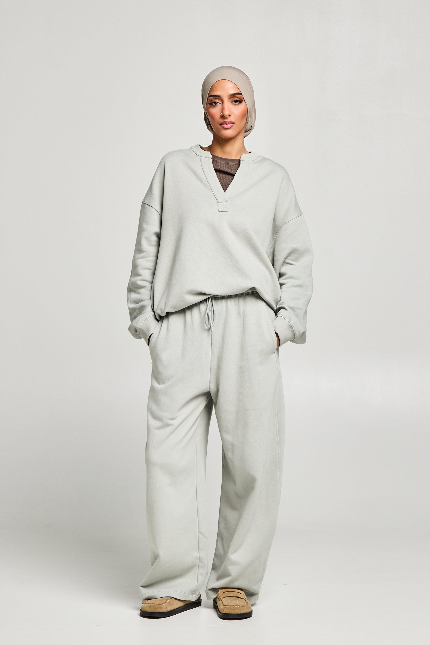 Pantalon jogger ample assorti