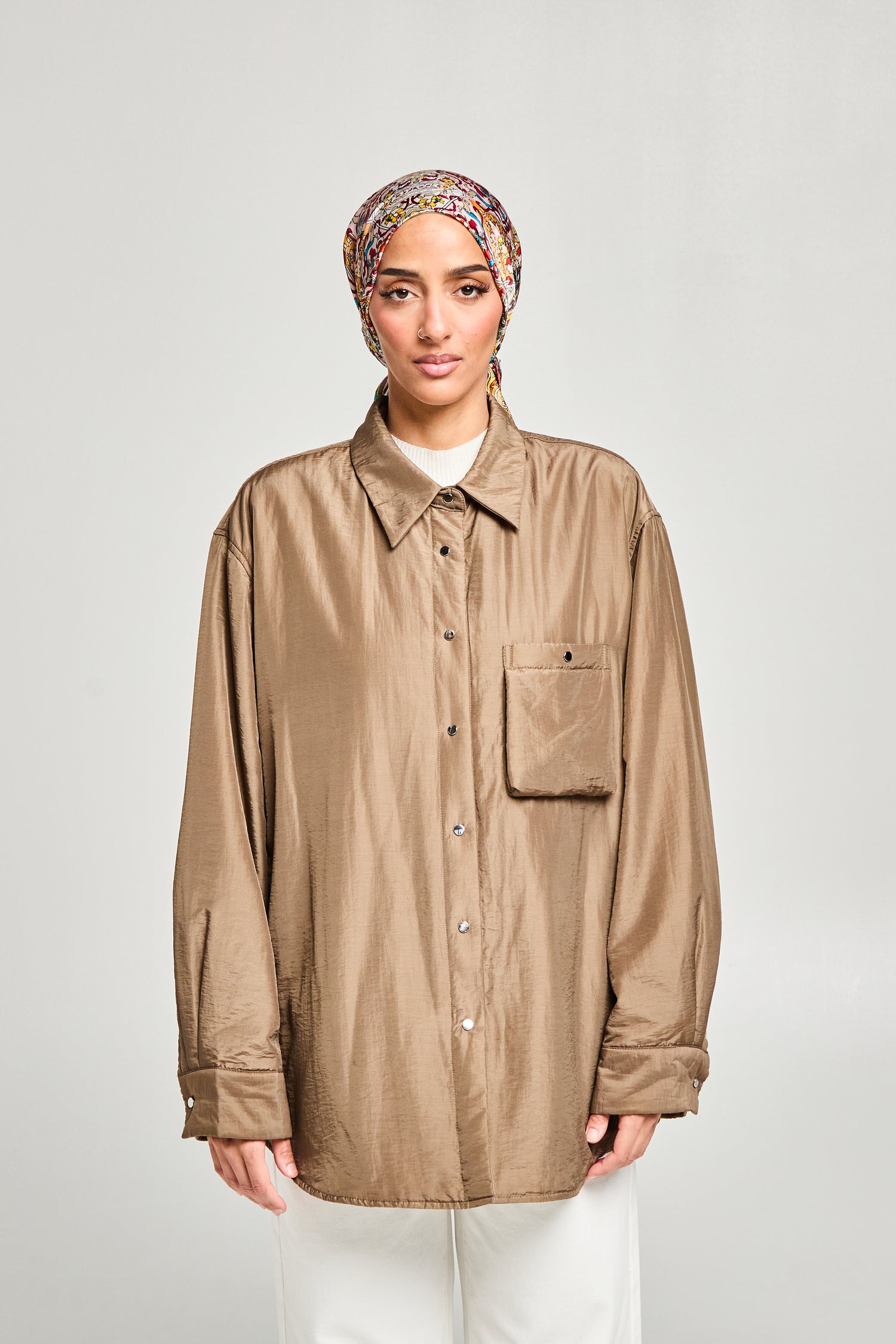 Surchemise en lyocell et laine